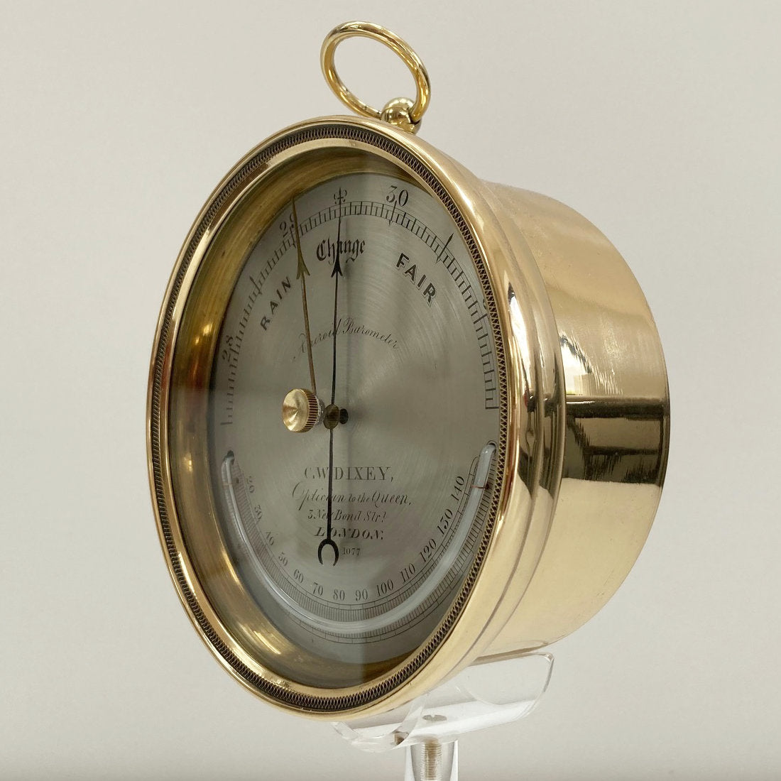 Early Victorian Oak Cased Desk Barometer by CW Dixey London – Jason ...