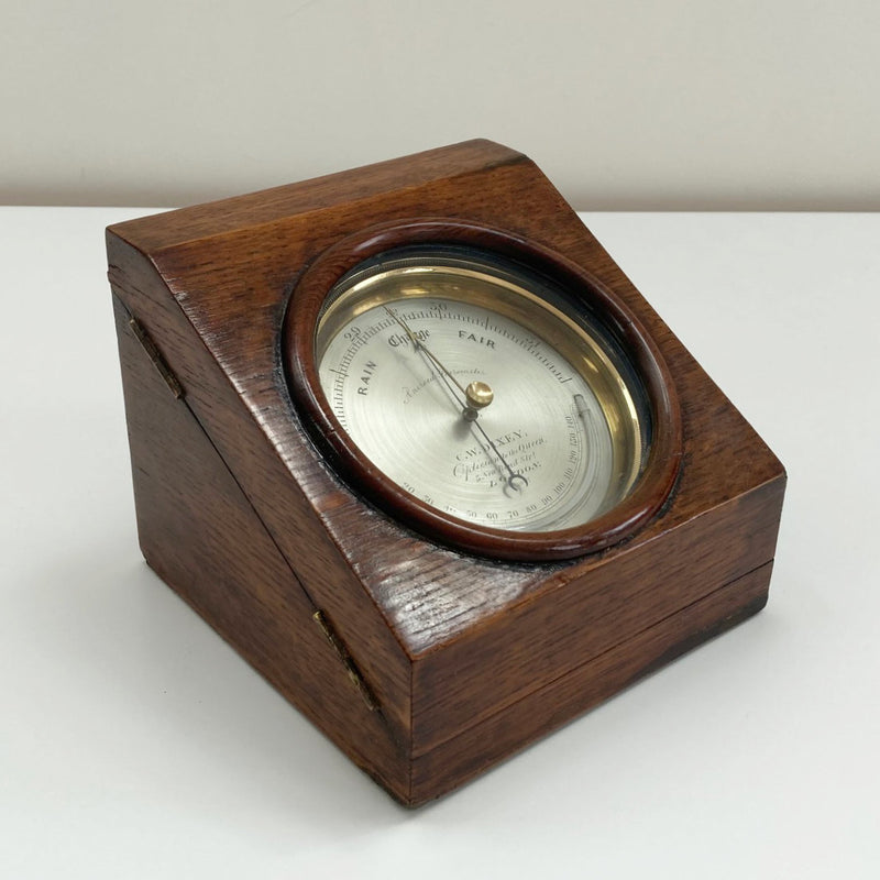 Early Victorian Oak Cased Desk Barometer by CW Dixey London – Jason ...