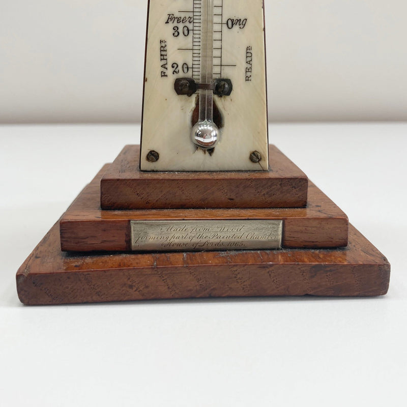 William IV Desk Thermometer from The Burning of The Palace of Westminster 1834