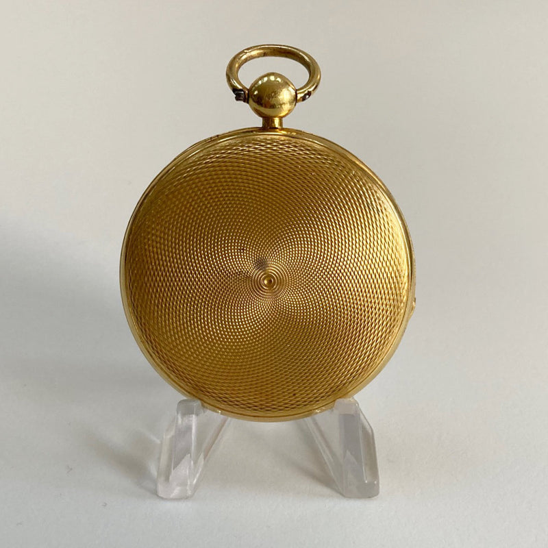 Early Victorian Gilt Cased Patent Pedometer by Payne of 165 New Bond Street London