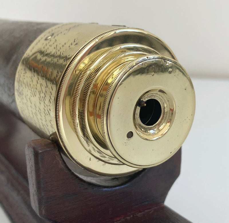 Early Victorian Telescope by Dollond with East India Company Presentation Engraving