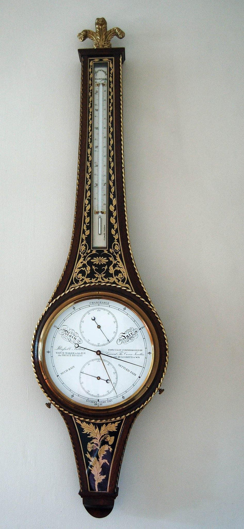 Aneroid Wheel Barometer to Commemorate The Marriage of Charles & Diana by Comitti & Garrard - Jason Clarke Antiques