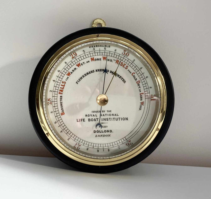 Victorian RNLI Fishermans Aneroid Barometer by Dollond London