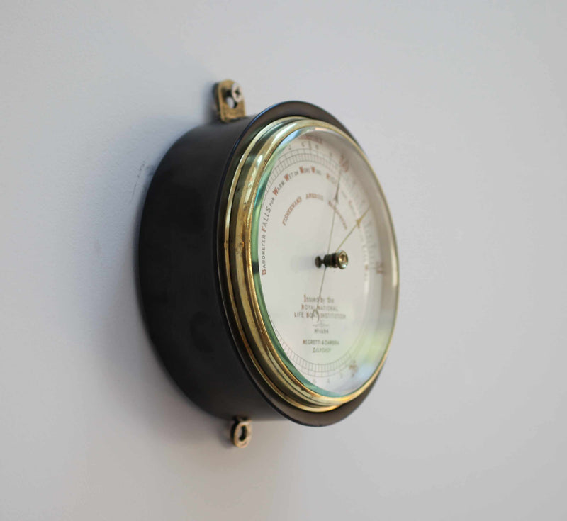 Barometer World Victorian RNLI Fishermans Aneroid Barometer by Negretti & Zambra London ...