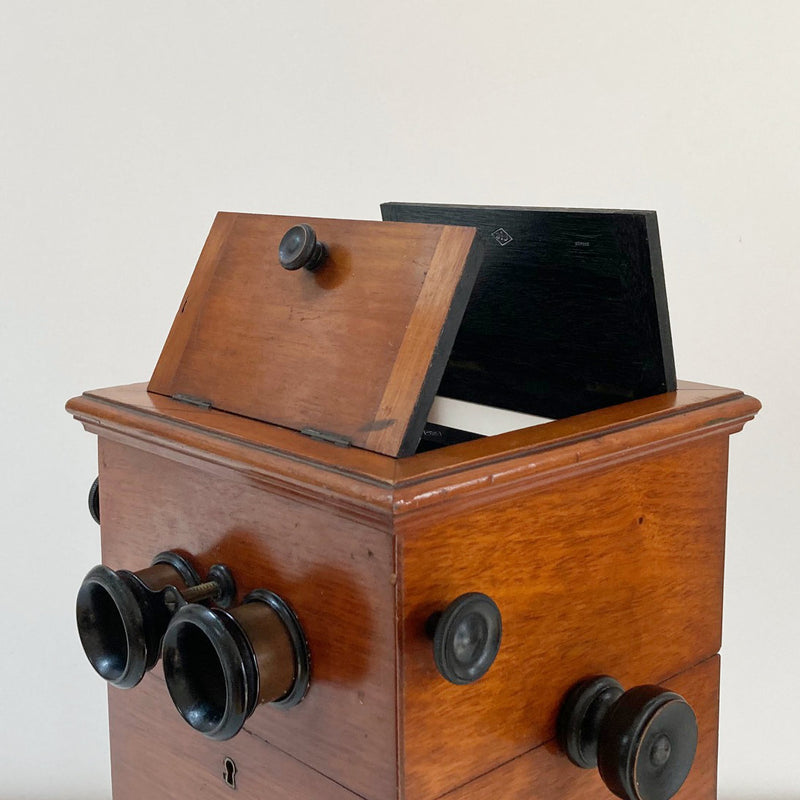 Victorian Tabletop Revolving Stereoscope by A. Mattey of Paris