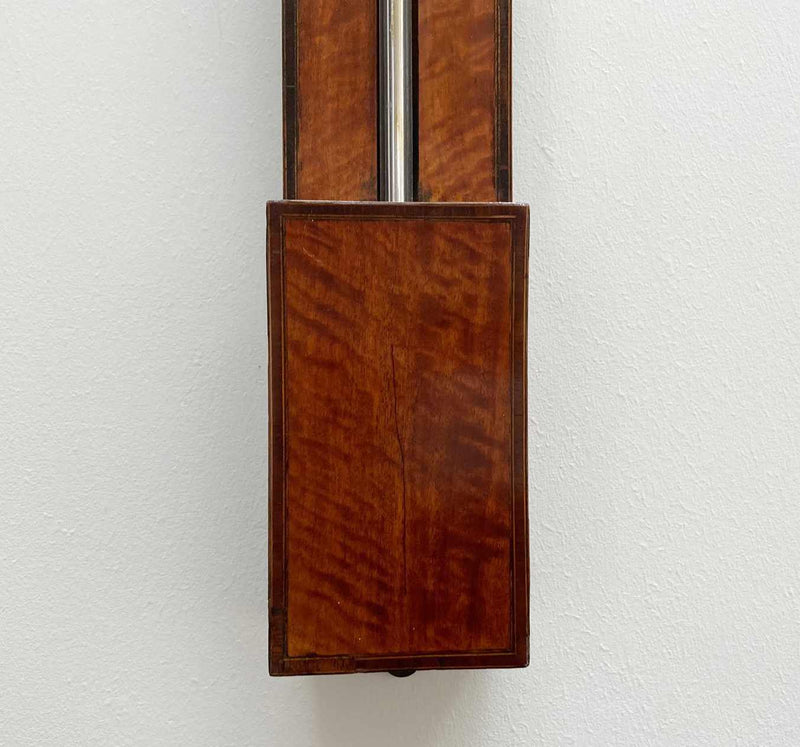 Early Nineteenth Century Scottish Satinwood Stick Barometer by J&J Gardner of Glasgow - Jason Clarke Antiques