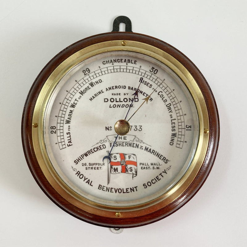 Victorian Shipwrecked Fishermen & Mariners Benevolent Society Barometer by Dollond