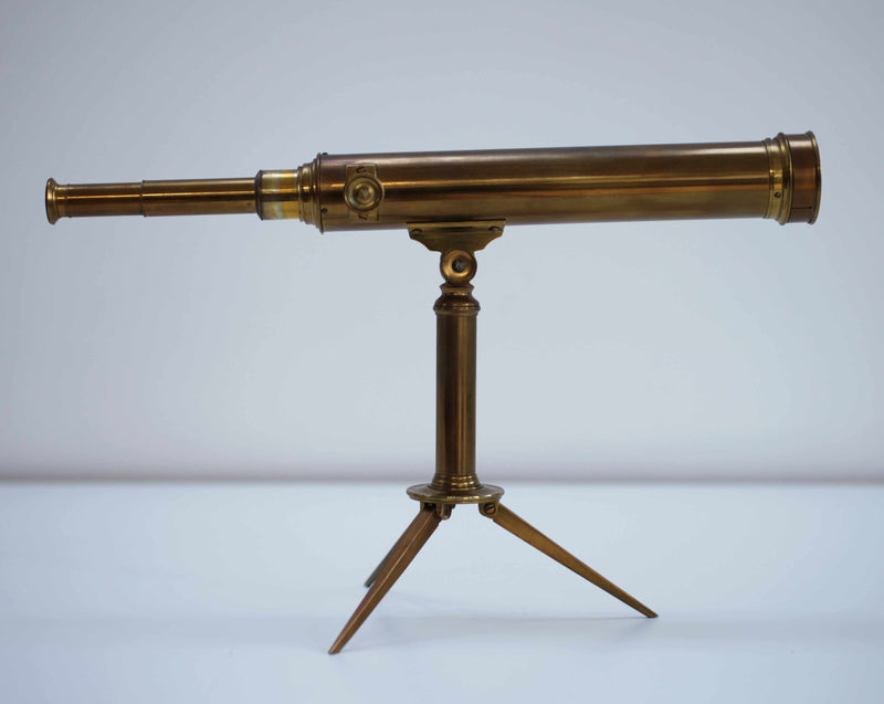 Miniature George IV Library Telescope on Stand by G&C Dixey, Bond Street, London