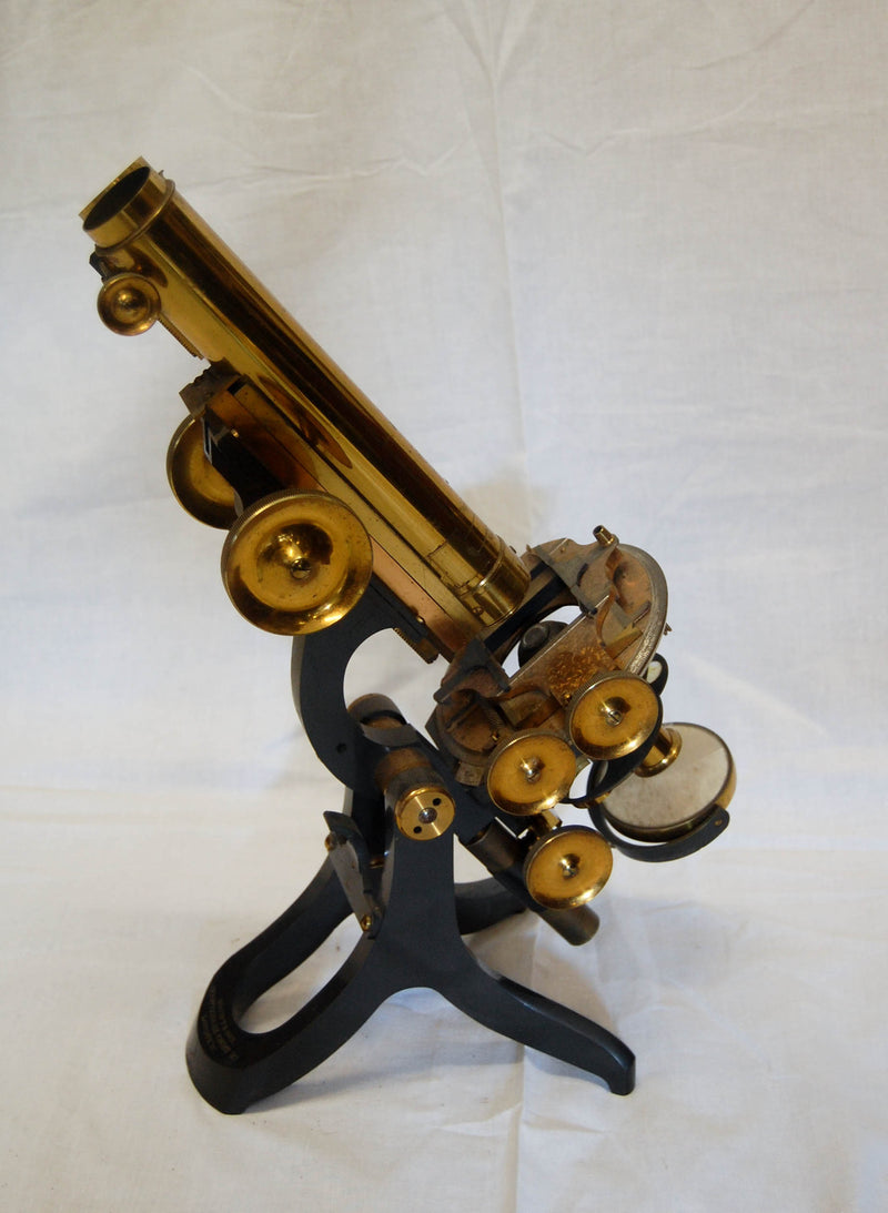 Victorian Cased Challenge Model Microscope by Swift & Son, 81 Tottenham Court Road, London
