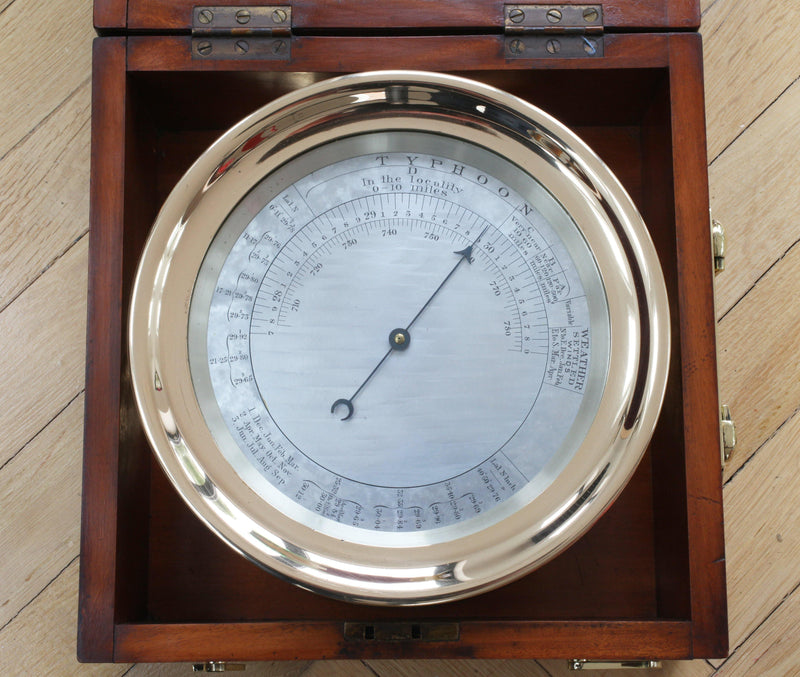 Early Twentieth Century Cased Barocyclonometer or Typhoon Barometer - Jason Clarke Antiques