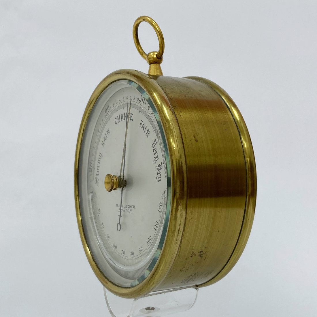 Mid Victorian Aneroid Barometer by M Pillischer of Bond