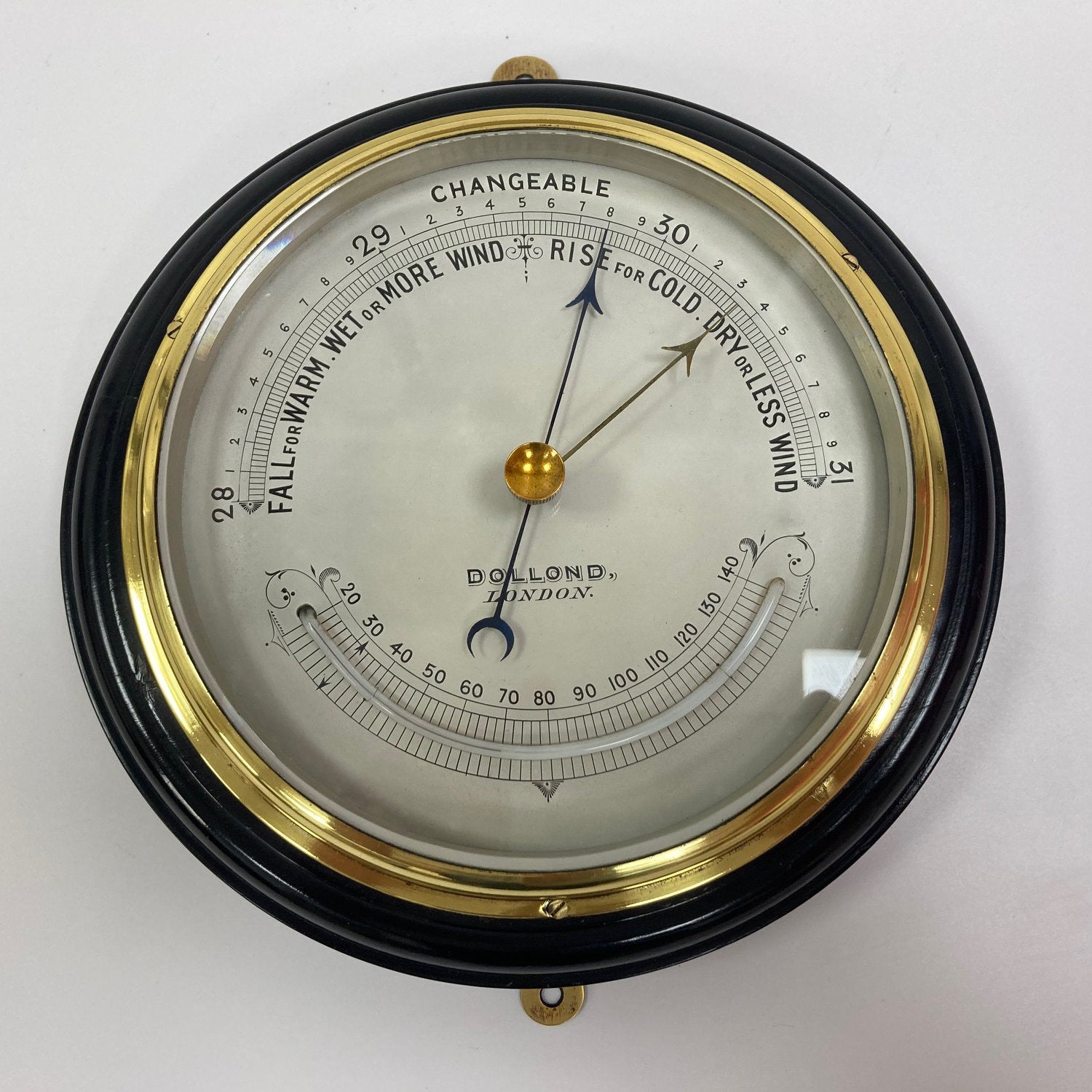 Victorian Ebonised Aneroid Wall Barometer By Dollond Of London – Jason 