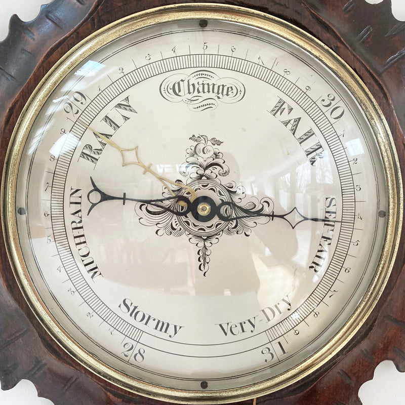 Victorian Wheel Barometer Commemorating the Life of the Duke of Wellington