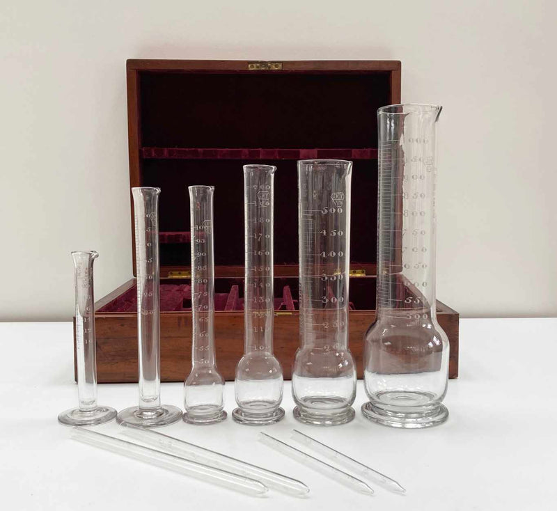 Victorian Set of London County Glass Measures by The York Glass Co Ltd