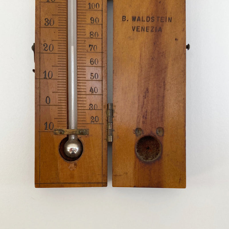 Victorian Pocket Travel Thermometer by B. Waldstein of Venice