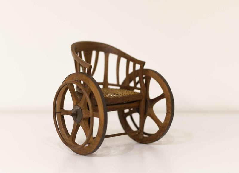 Cased Mid Victorian Miniature Saleman's Sample Wheelchair - Jason Clarke Antiques