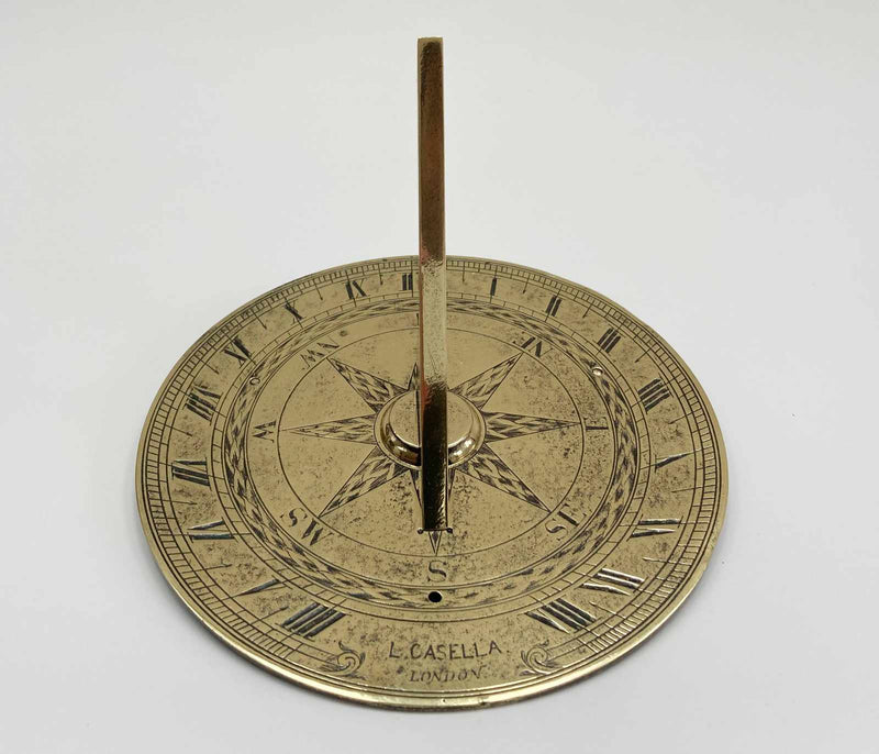Mid Victorian Seven Inch Sun Dial by Louis Casella of London