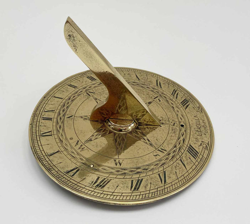Mid Victorian Seven Inch Sun Dial by Louis Casella of London