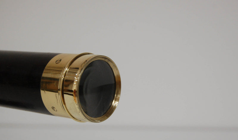 Victorian Three Draw Telescope by William Dixey Engraved with an Edward Dixey Dedication