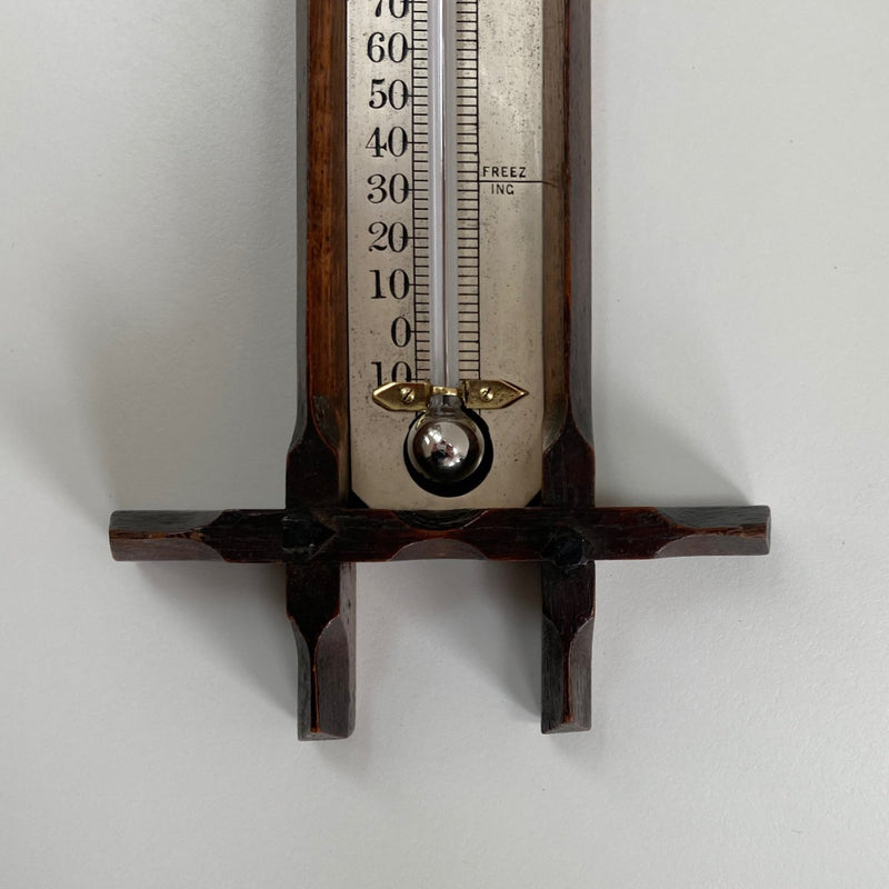 Large Late Victorian Wall Thermometer by Francis Pastorelli of Bond Street