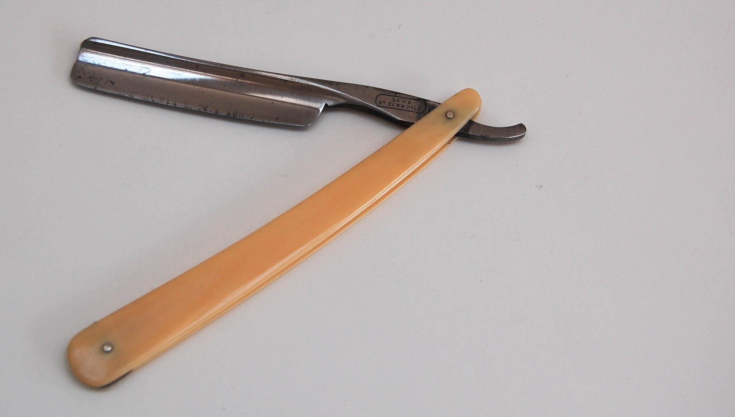 Cased Seven Day CutThroat Razor Set by Thomas Lund of 57 Cornhill