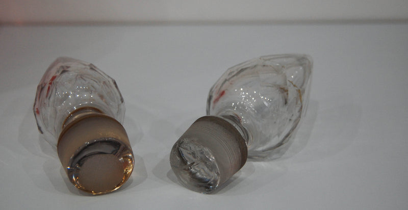 Pair of Victorian Blown Glass Chemist Carboys or Apothecary Jars