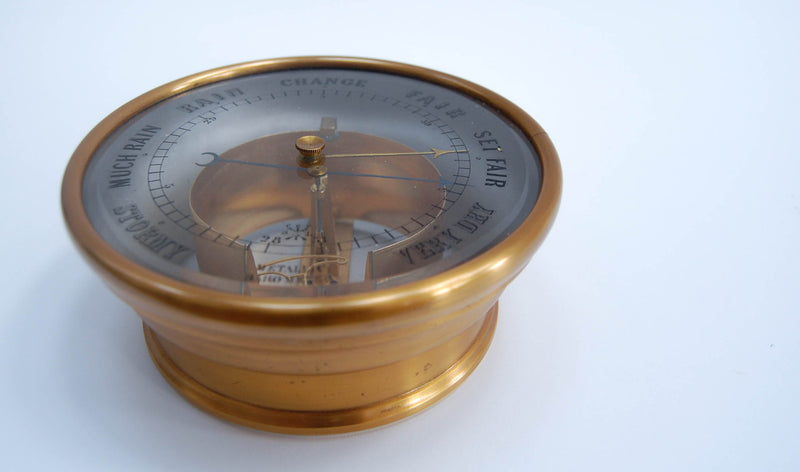Victor Barometer Victorian Bourdon Barometer by Jules Richard with Painted Glass Dial ...