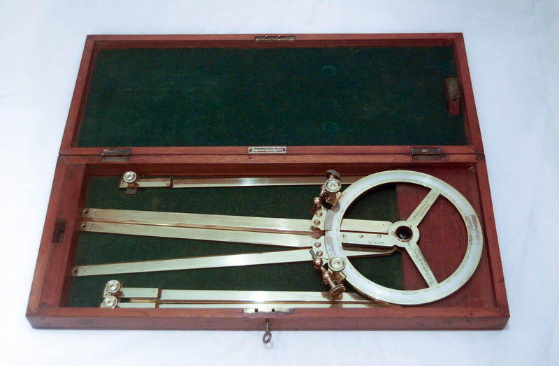 Cased Victorian Naval Station Pointer by Henry Hughes & Son of London - Jason Clarke Antiques