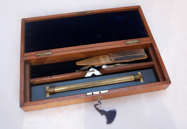 Victorian Drawing Instrument Set by Elliott Brothers London - Owned by Sir Hay Frederick Donaldson KCB