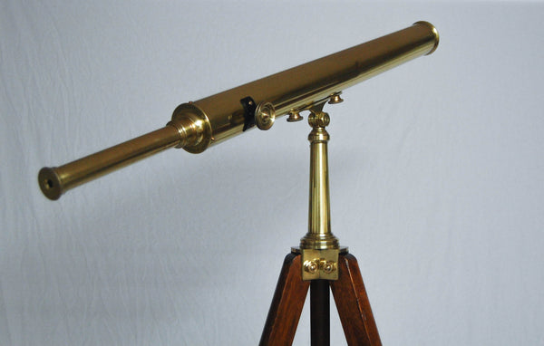 Edwardian Library Telescope on Stand by Broadhurst Clarkson & Co London