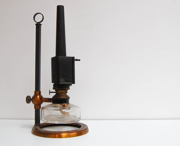 Late Victorian Microscope Oil Lamp by W Watson & Sons, High Holborn, London
