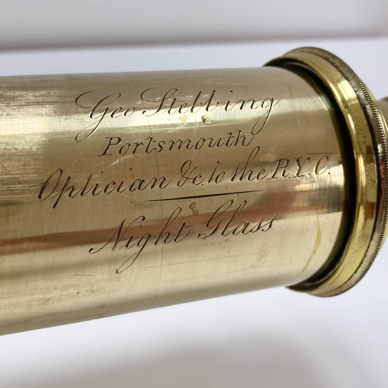 George IV Marine Night Glass Telescope by George Stebbing Optician to The Royal Yacht Club