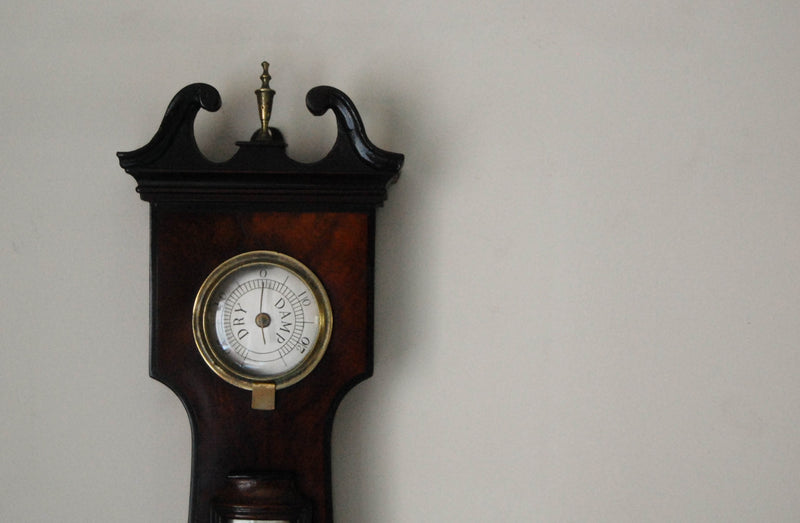 Rare William IV Period 6" Dial Mahogany Wheel Barometer by Silvani & Co Brighton