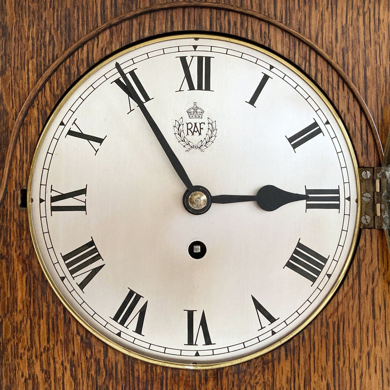 World War 2 RAF Sergeants Mess Fusee Mantle Clock by Stockall, Marples & Co, London