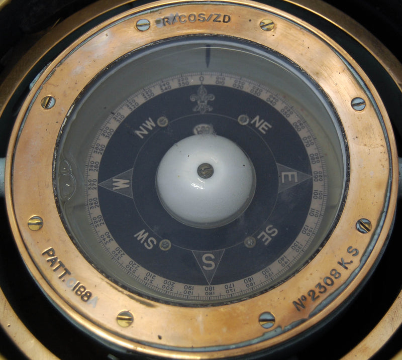 World War Period Faithful Freddie Submarine Binnacle Compass